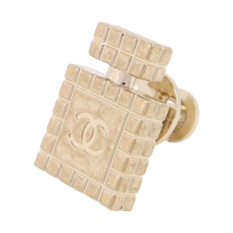 CHANEL 金屬/水鑽Brooch金扣胸針-5