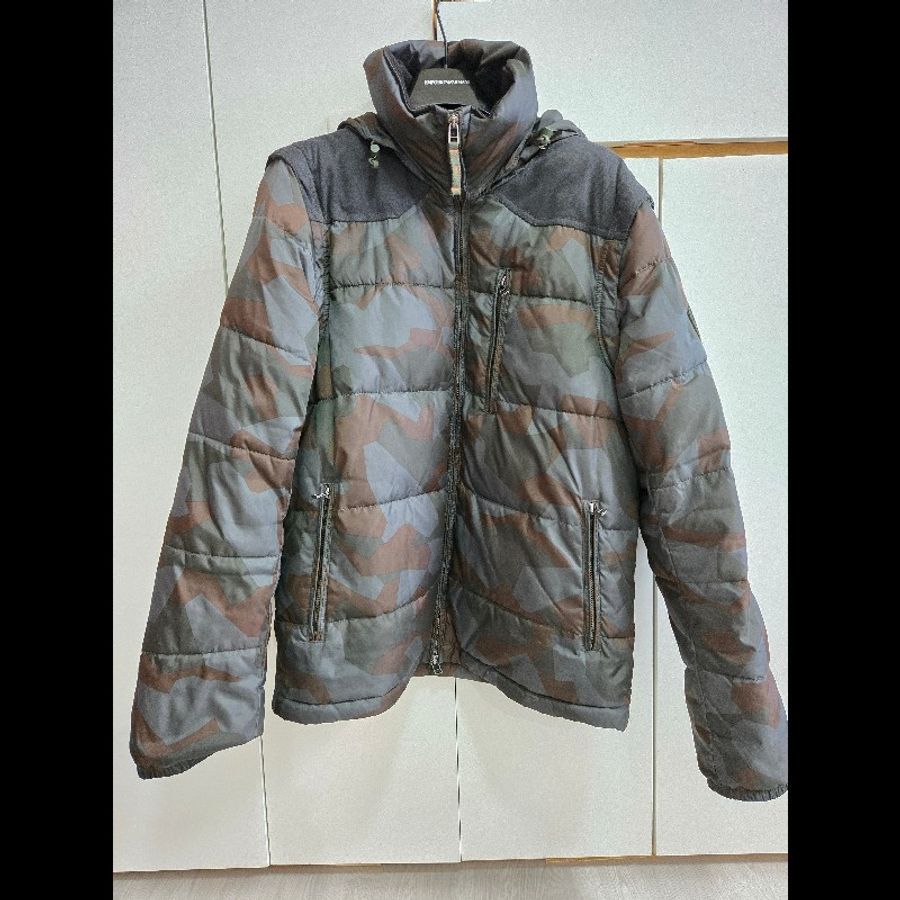 🧨又降價囉🧨過年穿亞曼尼🎆Armani Exchange 冬季外套GEO CAMO PUFFER JACKET男款羽絨外套-0