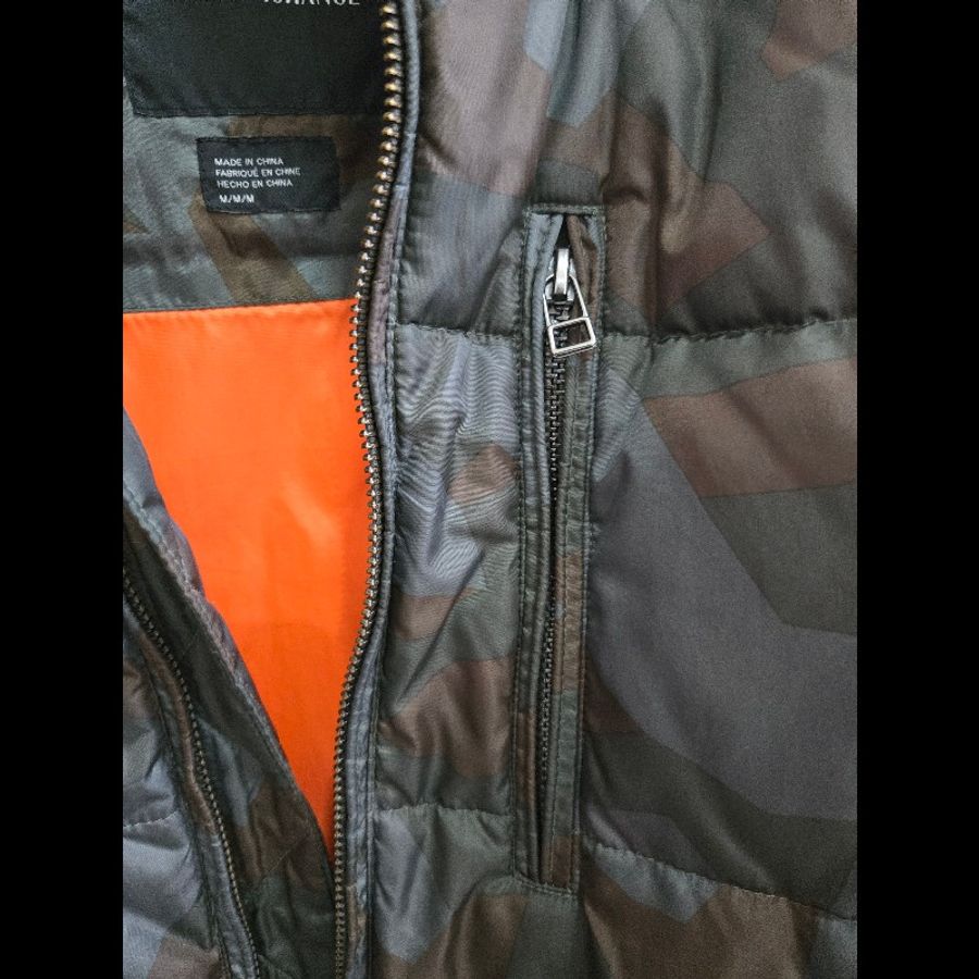 🧨又降價囉🧨過年穿亞曼尼🎆Armani Exchange 冬季外套GEO CAMO PUFFER JACKET男款羽絨外套-11