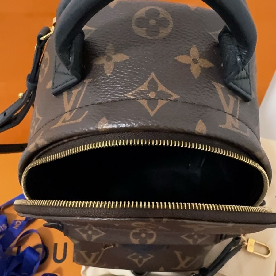 LV 小書包 Palm Springs Mini 經典老花-15