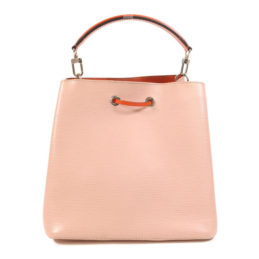 LOUIS VUITTON Epi Neo Noe MM銀扣手挽肩背兩用袋Rose Ballerine-1