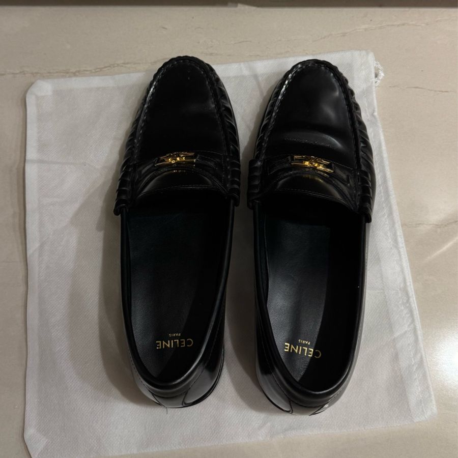Celine 黑色樂福鞋-7