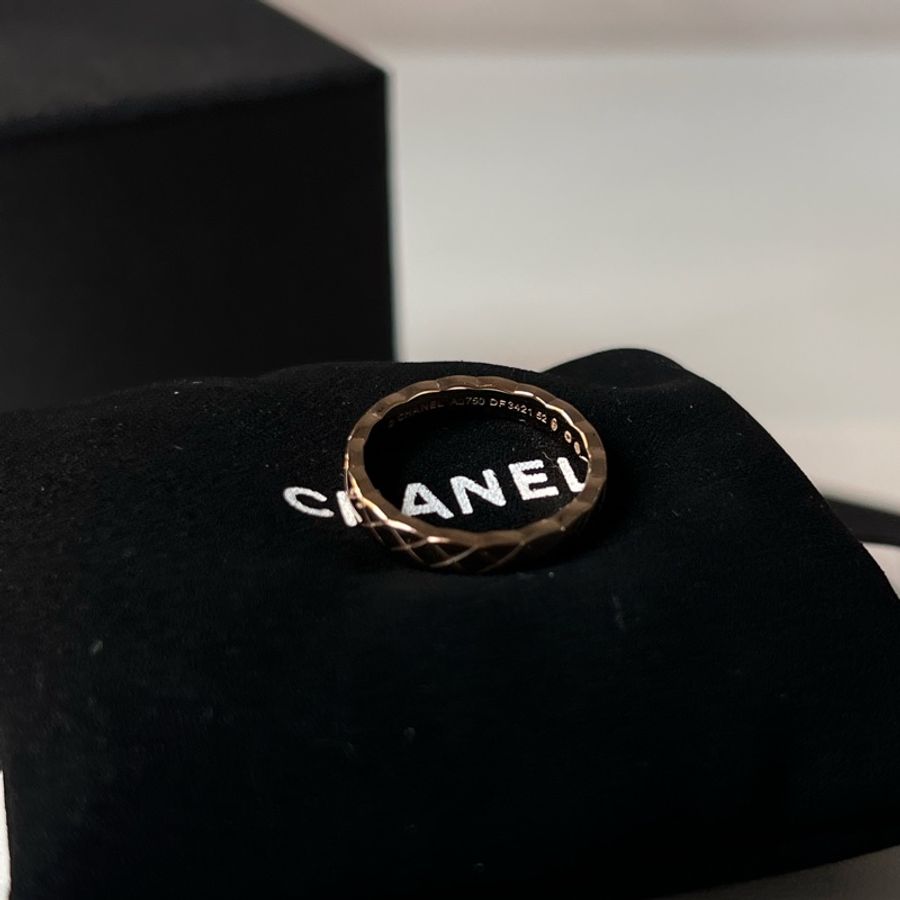 Chanel // Coco Crush Ring // 18k Beige Gold // 52-3