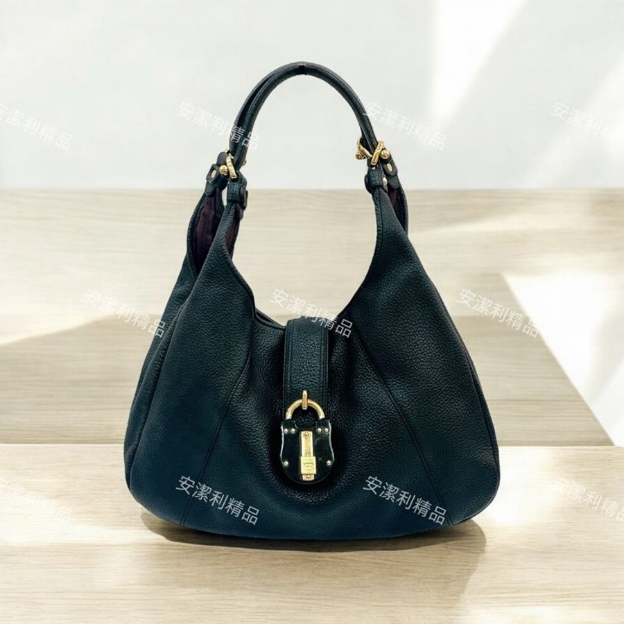 莉亞精品♡ Loewe 鎖頭hobo包 二手美包-0