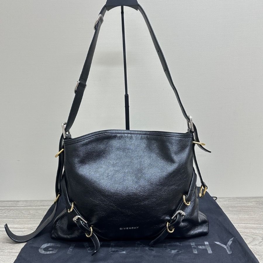 GIVENCHY 黑金Voyou肩背斜背包37*27*5 98新配件塵袋-1