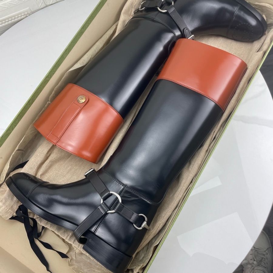 98新gucci古馳靴子,馬靴,騎士靴,37碼配有塵袋-3