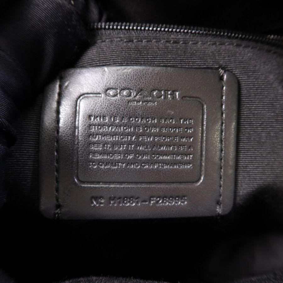 COACH 牛皮皮革Backpack金扣背包-6