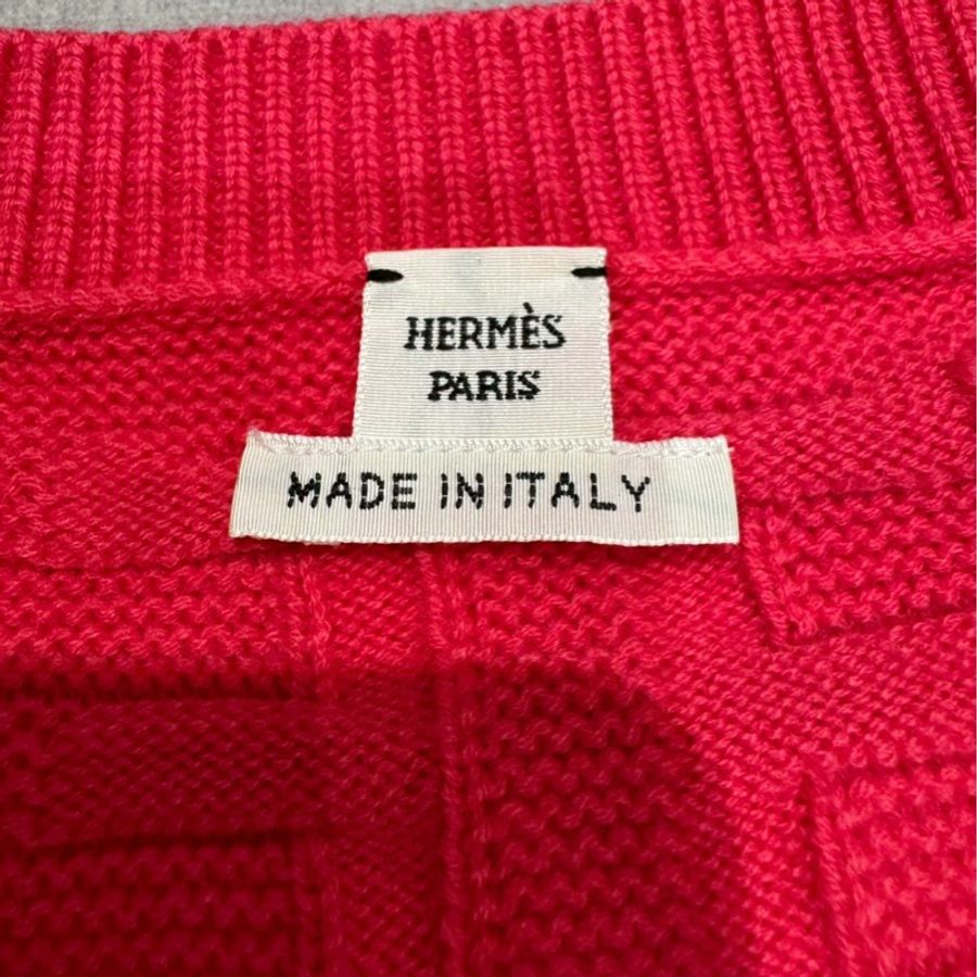 Hermès 經典 H 圖騰羊毛針織上衣-2