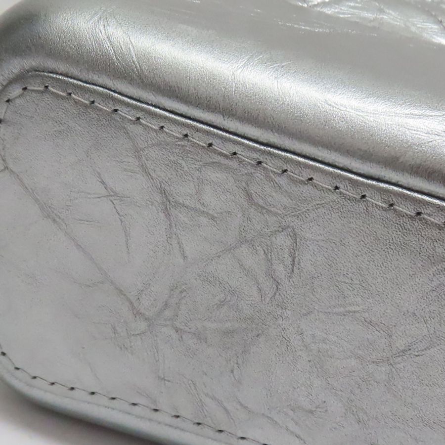 銀色 牛皮 Gabrielle 流浪包 肩背包【CHANEL 香奈兒】 A93824-16