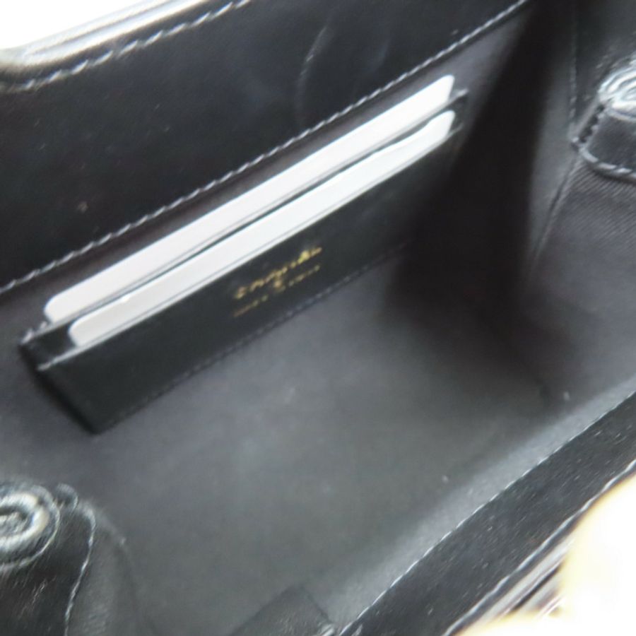 黑色 菱格紋羊皮 珍珠手把 鍊帶 肩背包【CHANEL 香奈兒】 AP4520-4