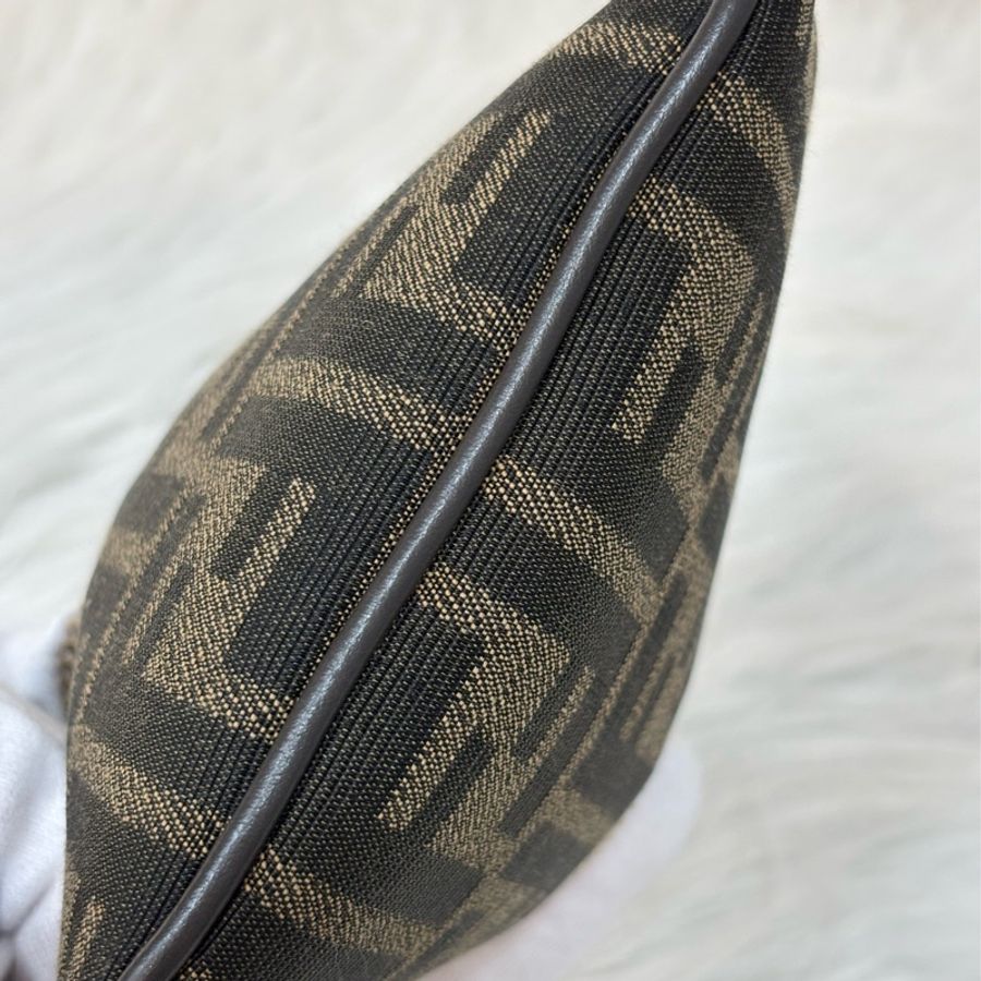 FENDI 8M0535 Baguette FF 緹花老花 金鍊 迷你貝貴提零錢包小廢包口紅包耳機包手拿包手提包-25