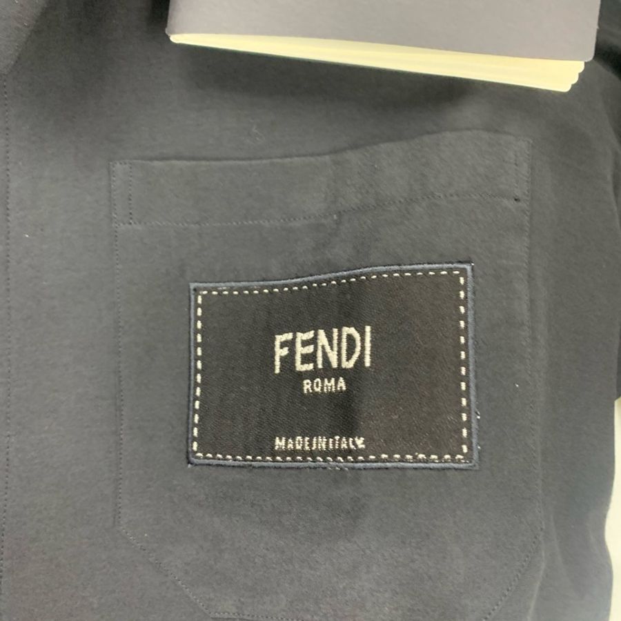fendi黑色襯衫 logo 特價🉐-2