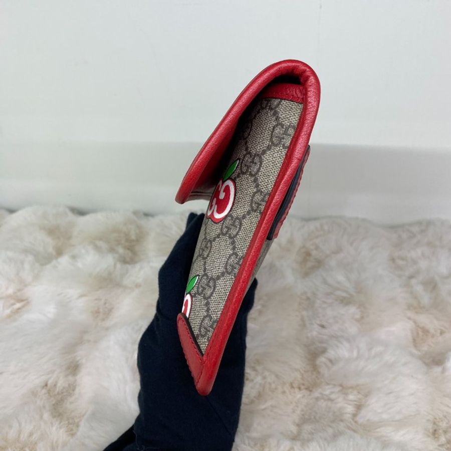 Gucci GG Supreme Apple限定款蘋果雙G印花胸腰包-3