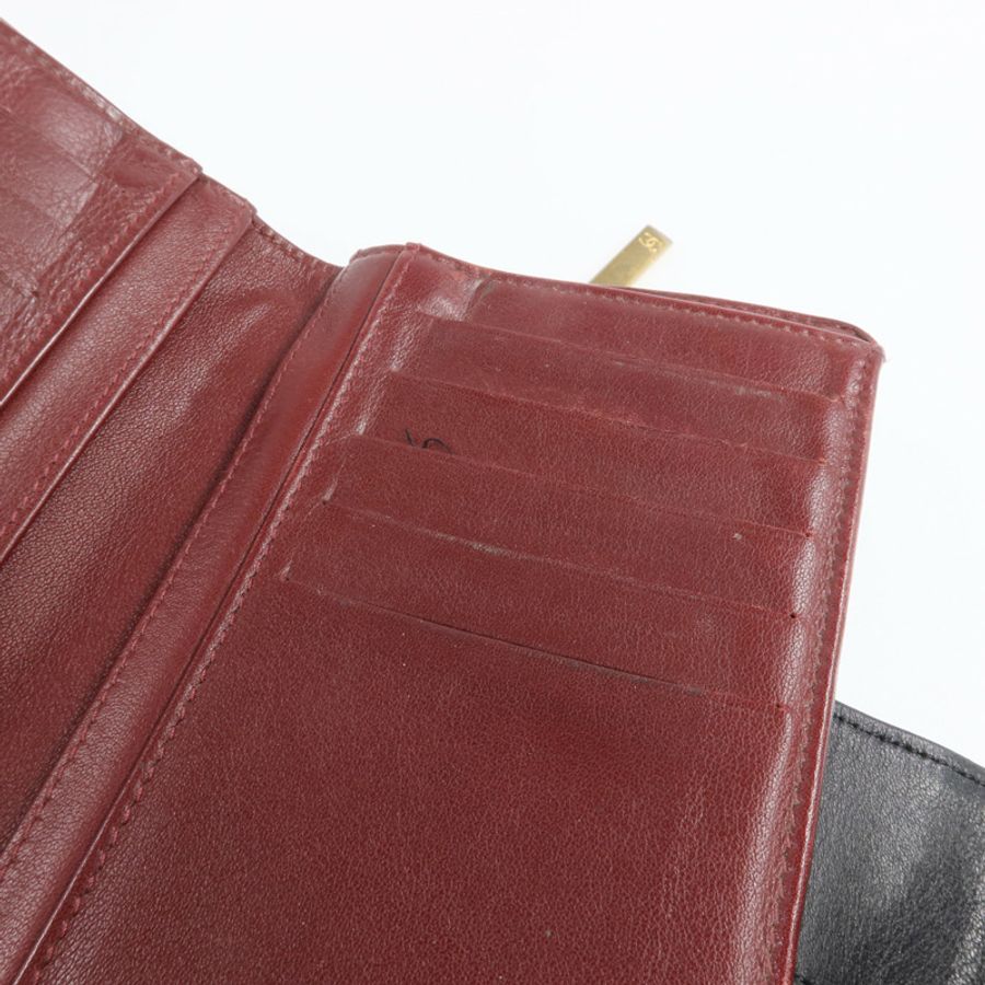 CHANEL 牛皮皮革2.55Wallet金扣錢包-15