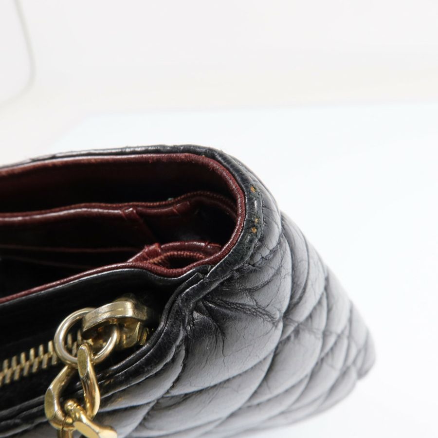 CHANEL 牛皮皮革2.55Wallet金扣錢包-18