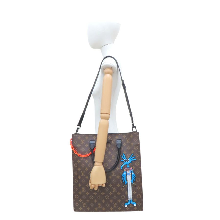 棕色 原花帆布 LV Friends Sac Plat 兩用包【LOUIS VUITTON LV 路易威登】 M45667-11