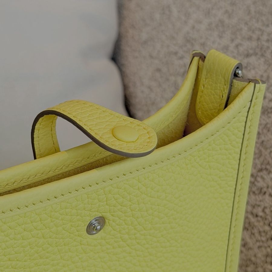 (未使用品) Hermes Evelyn 16 mini 小雞黃-22
