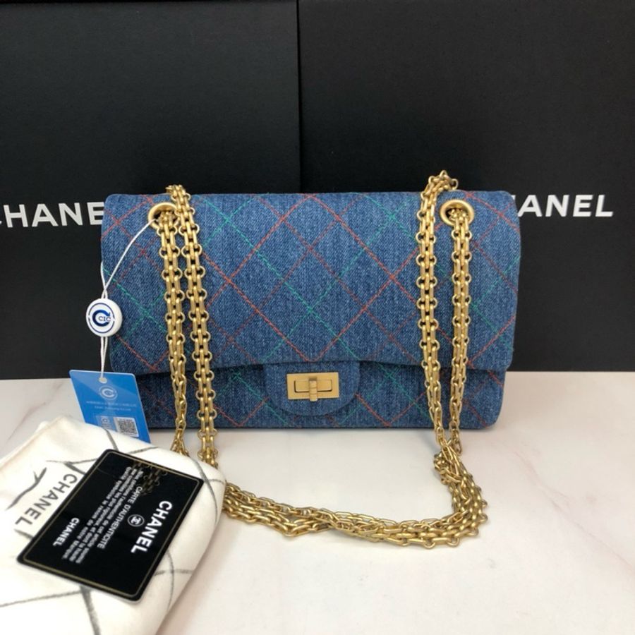 Chanel牛仔外縫線2.55-0