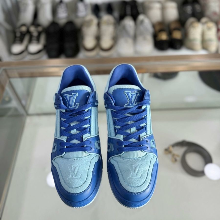 Louis Vuitton lv trainer 冰川藍 41碼 男鞋 99新-1