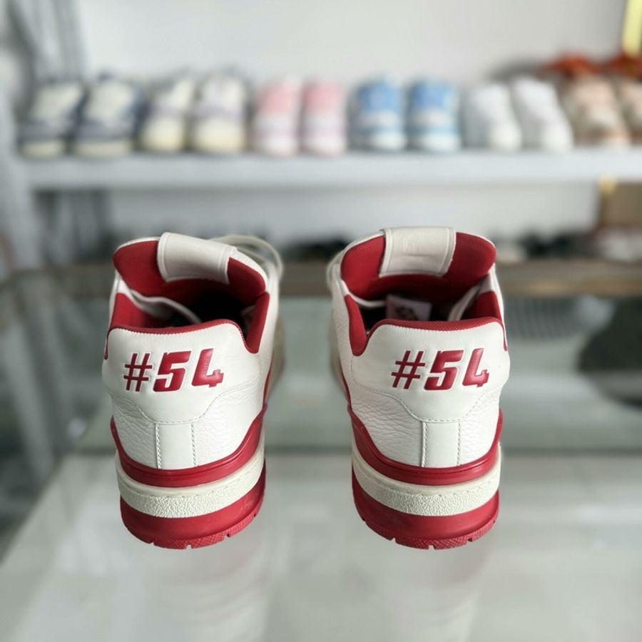 Louis Vuitton lv trainer 白紅54||| 41.5碼 男鞋 99新-2