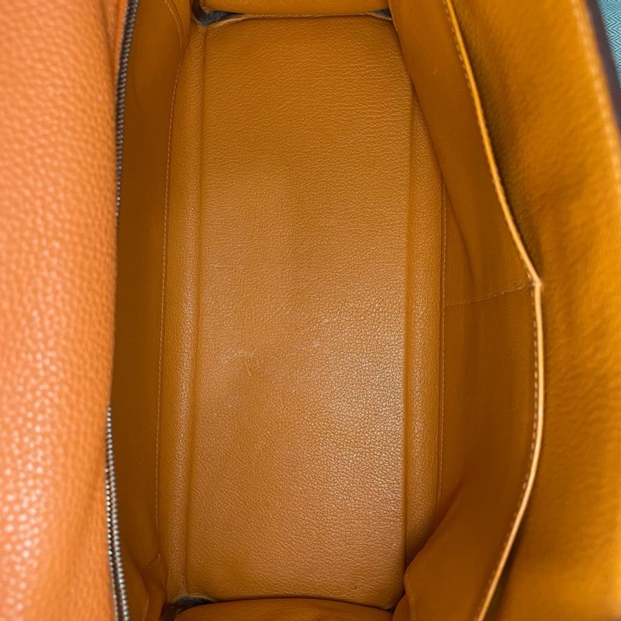 愛馬仕 Hermes Kelly 32 橘色 框K togo皮-5