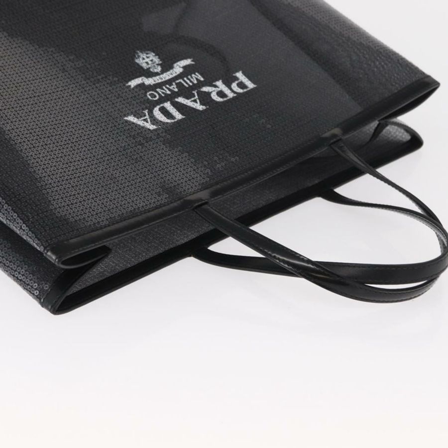 【日本直送】PRADA 亮片黑色手提包 正品 161690-6