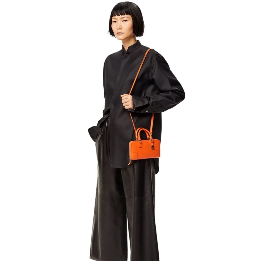 Loewe 女士 Amazona 拉鍊單肩包均碼碼MINI、19.5 X 2.3 X 10.5 CM-7
