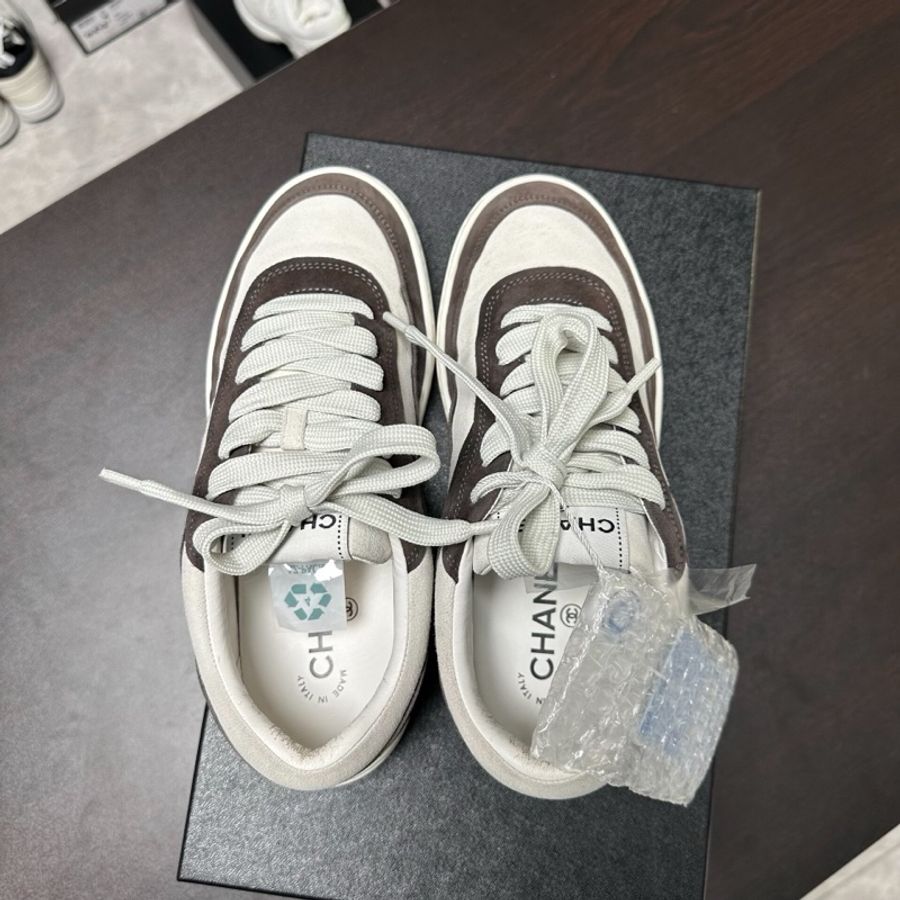 Chanel香奈兒黑白熊貓雙C板鞋 37.5碼95新-4
