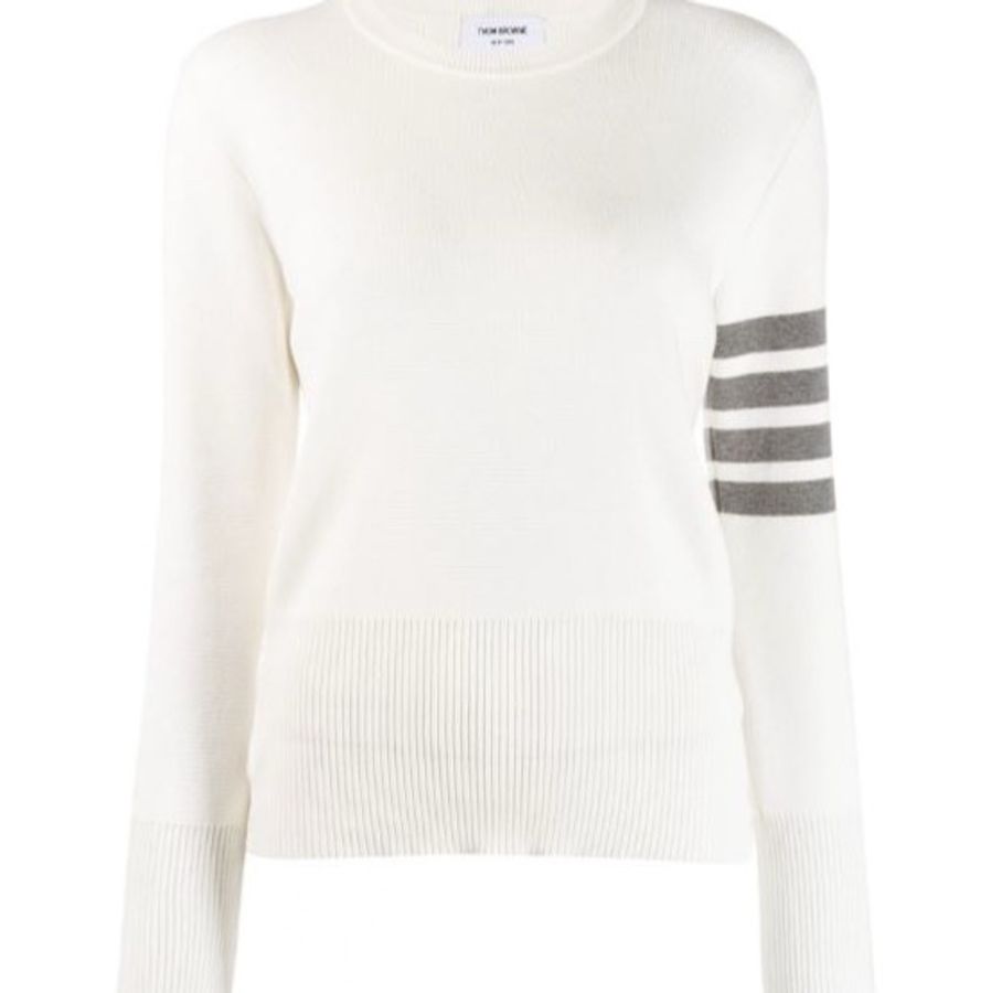 Thom Browne 女士 四條紋針織圓領套頭衫IT-36 IT-38 IT-40 IT-42碼-0