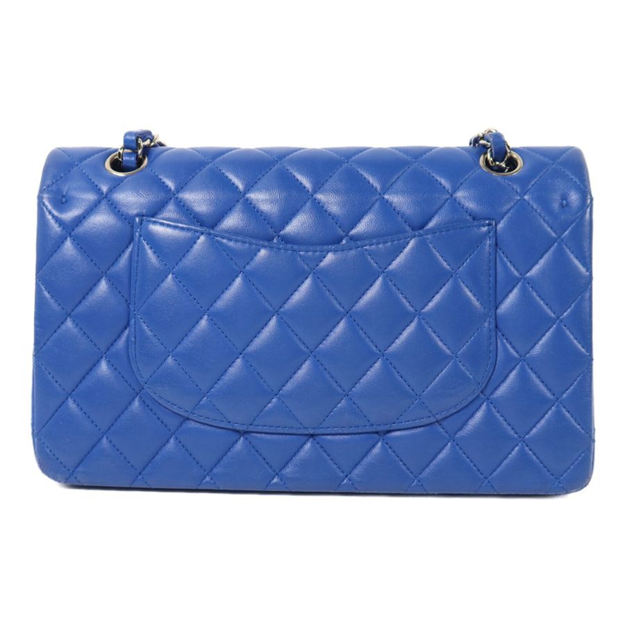 CHANEL 羊皮皮革Classic 25銀扣鏈帶肩背袋-1