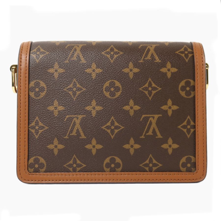 LOUIS VUITTON Monogram Reverse Mini Dauphine金扣肩背袋-1