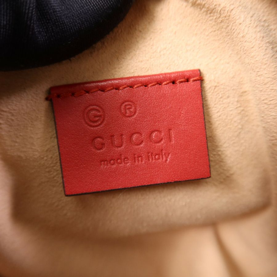 GUCCI 塗層帆布Mini Boston Bag金扣手挽肩背兩用袋-5