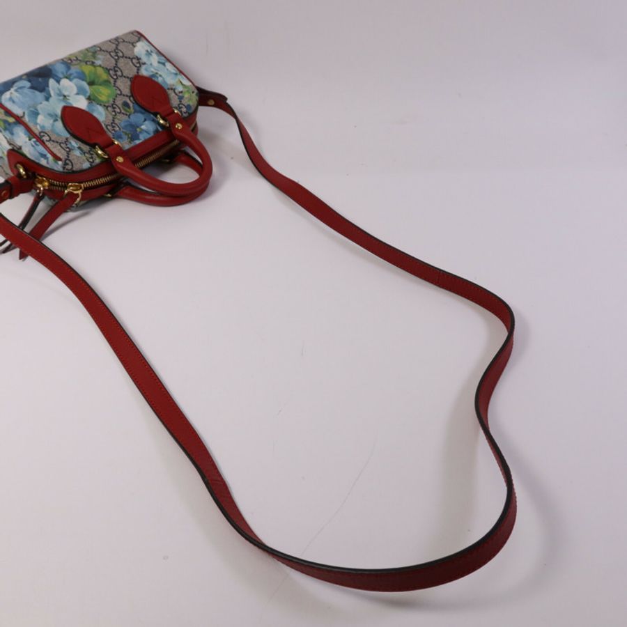 GUCCI 塗層帆布Mini Boston Bag金扣手挽肩背兩用袋-7