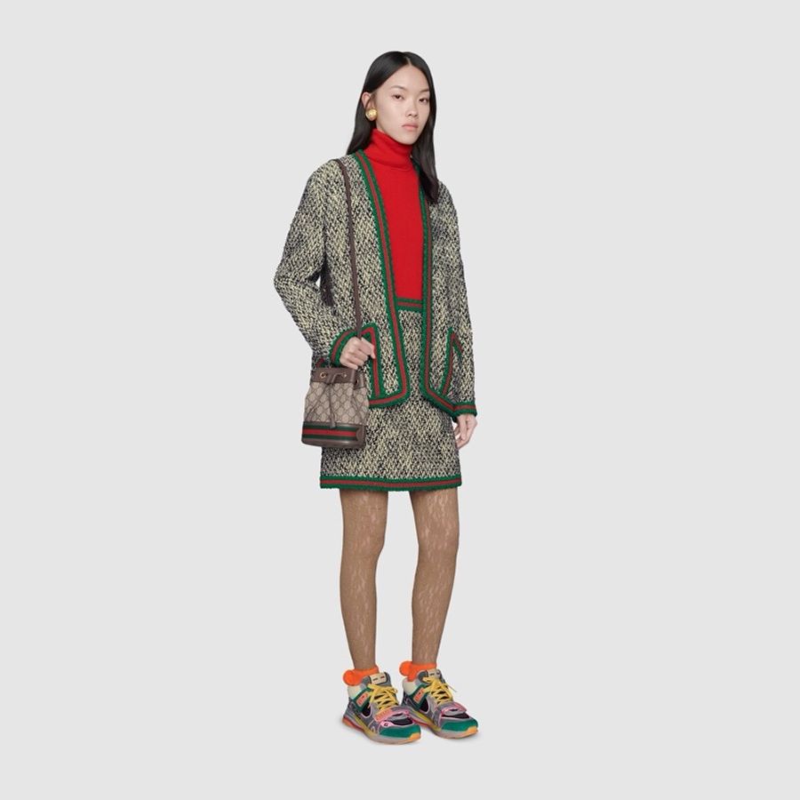Gucci 女士 Ophidia系列迷你GG水桶包均碼碼MINI、15.5cm*9cm*19cm-8