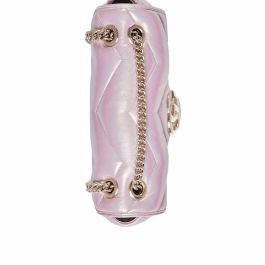 Gucci 女士 GG MARMONT 翻蓋小號單肩包均碼碼小號、26cm*7cm*15cm-5