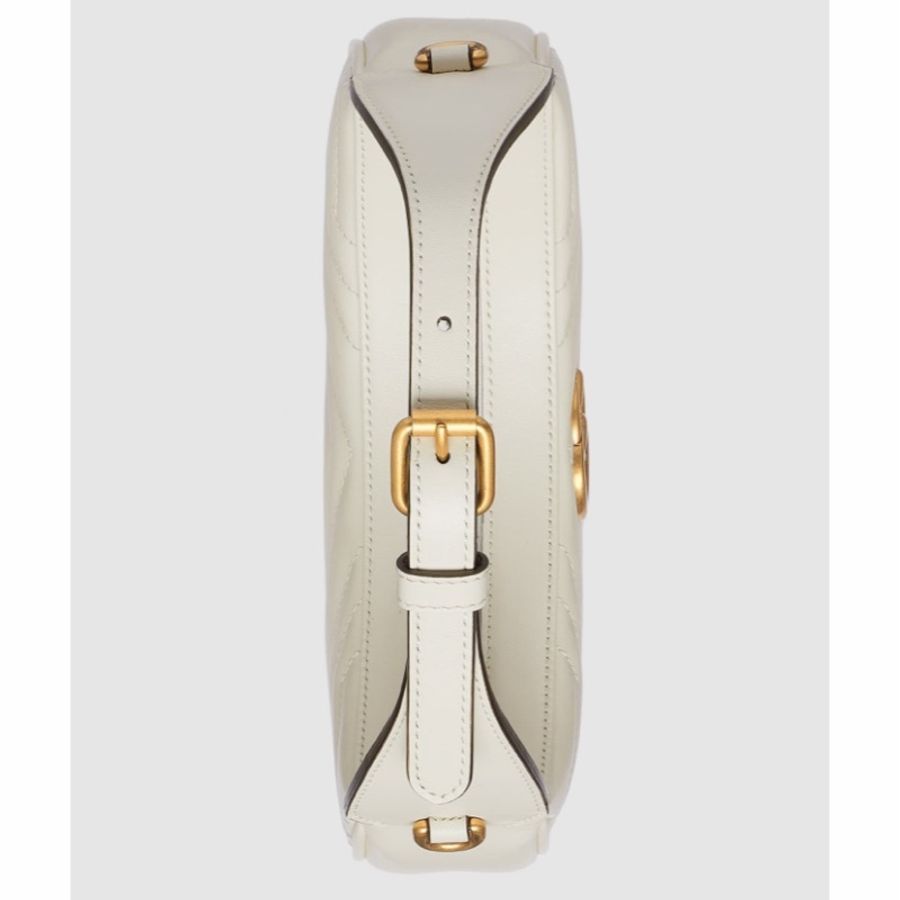 Gucci 女士 GG Marmont半月造型迷你單肩包均碼碼MINI、21.5cm*5cm*11cm-3