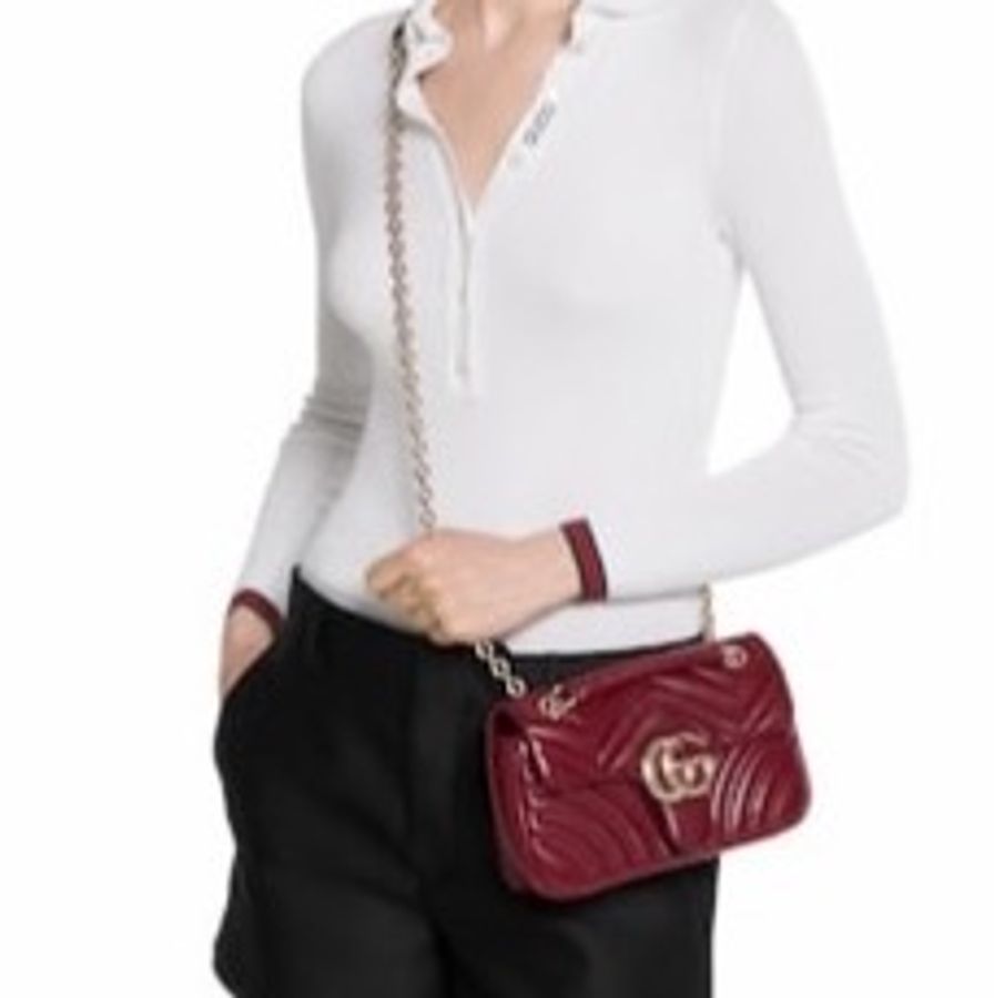 Gucci 女士 GG Marmont 小號單肩包均碼碼小號、22cm*6cm*12.44cm-5