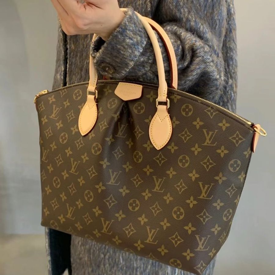 Louis Vuitton - 原花半圓弧Boétie拉鍊鎖頭包╻MM-1
