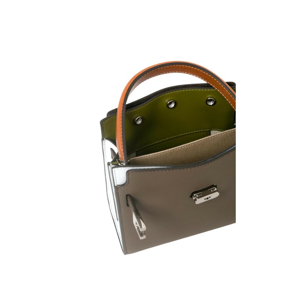 Petite Lee Radziwill Colorblock Pebbled Double Bag 斜揹袋/手提袋-2