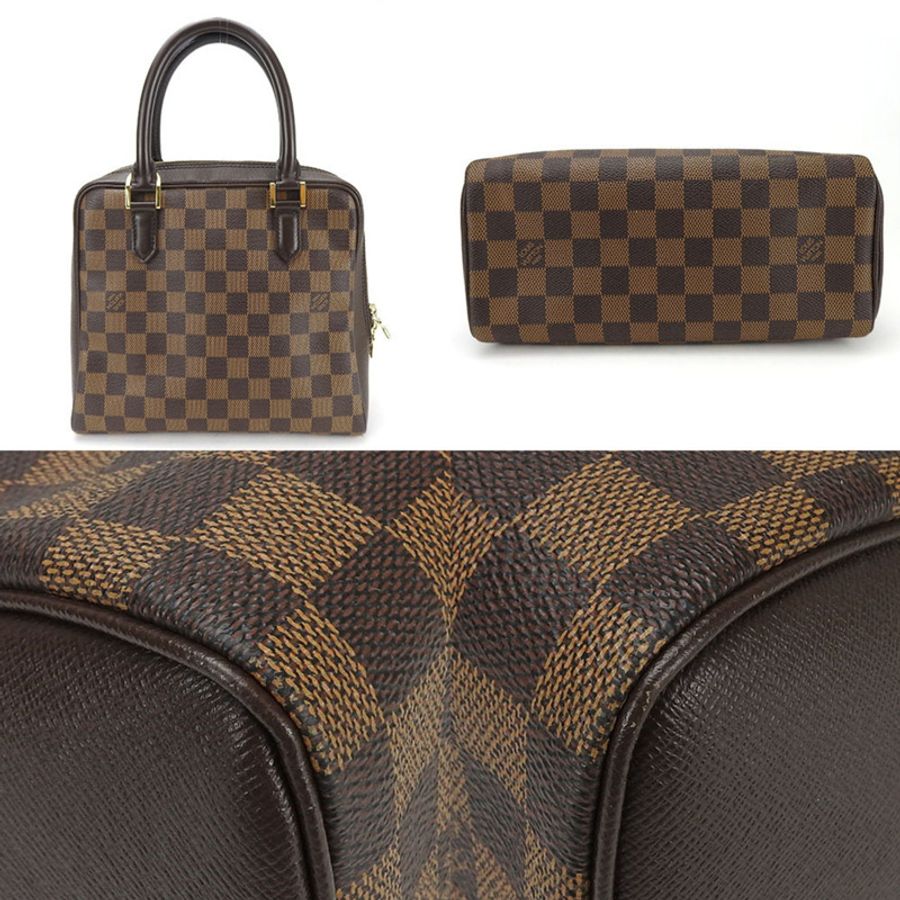 路易威登 Brera 手提包 N51150,Damier Ebene 皮革,金色五金配件。女士路易威登-4