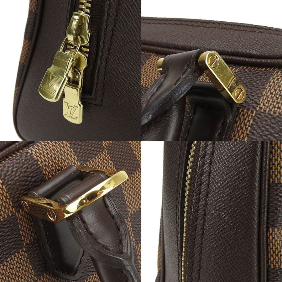 路易威登 Brera 手提包 N51150,Damier Ebene 皮革,金色五金配件。女士路易威登-6