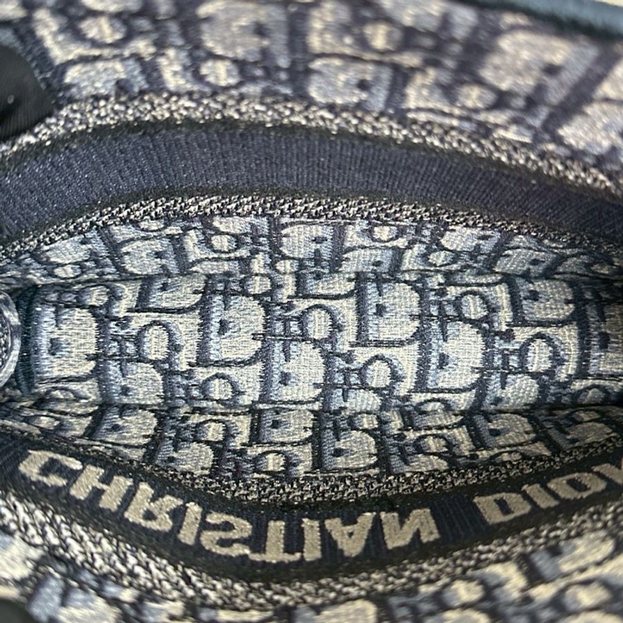 可愛到犯規😍99新🆕Dior迪奧藍色老花刺繡Book tote迷你托特包手提包-15