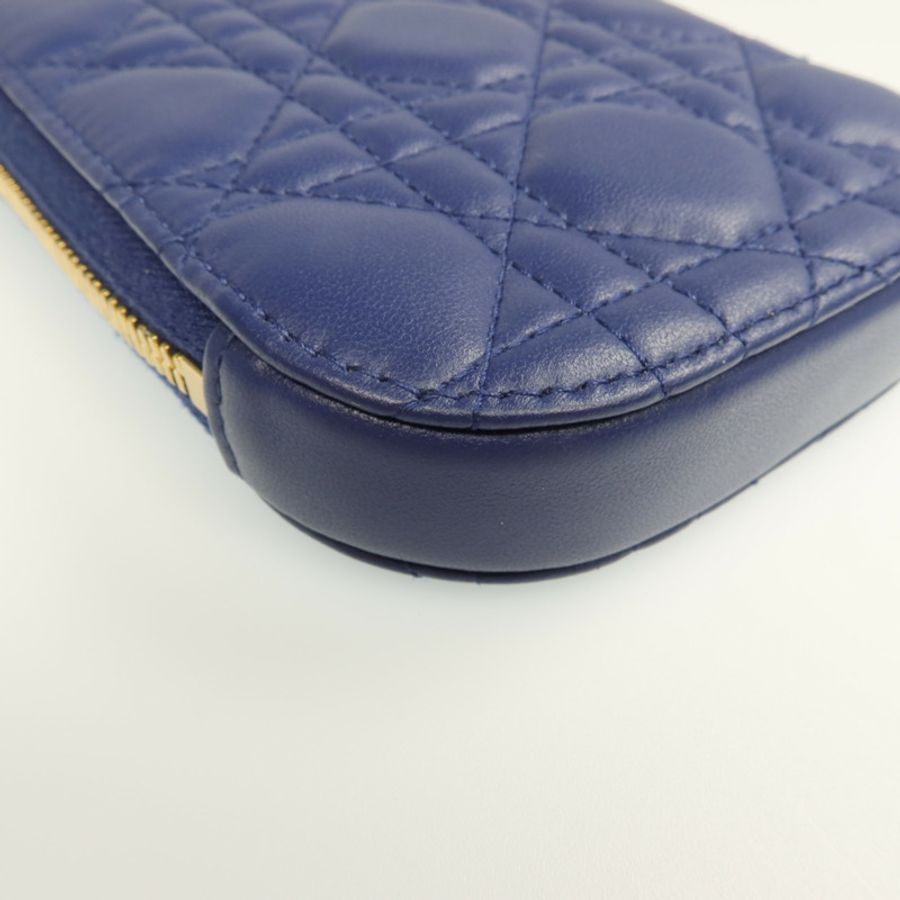 Dior 羊皮皮革Lady Dior Call'in Dior Phone Holder金扣鏈帶手挽肩背兩用袋-10
