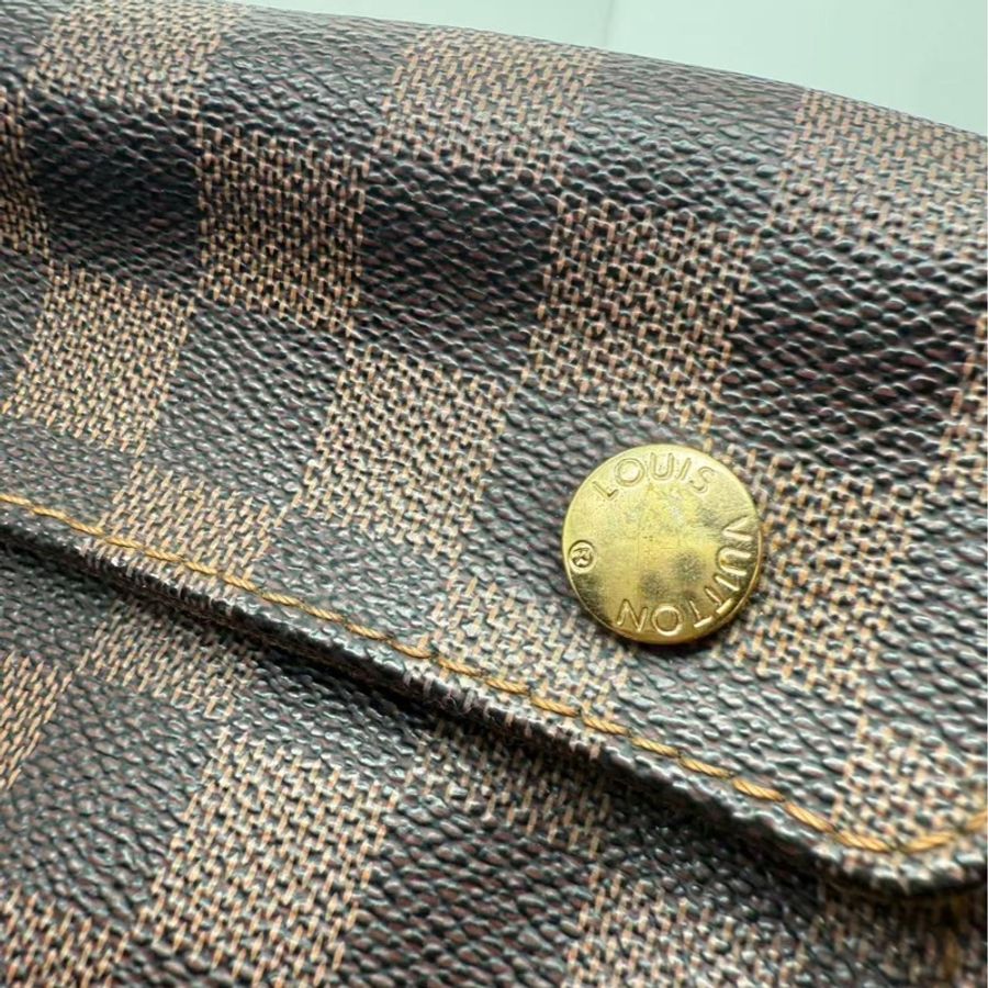 二手LV Naviglio郵差包 棕棋盤格 尺寸27*23cm,包有異味-9