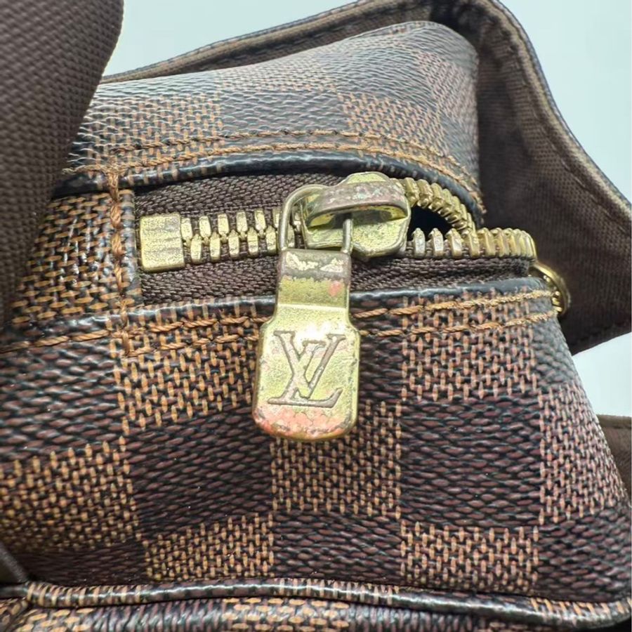 二手LV Naviglio郵差包 棕棋盤格 尺寸27*23cm,包有異味-12