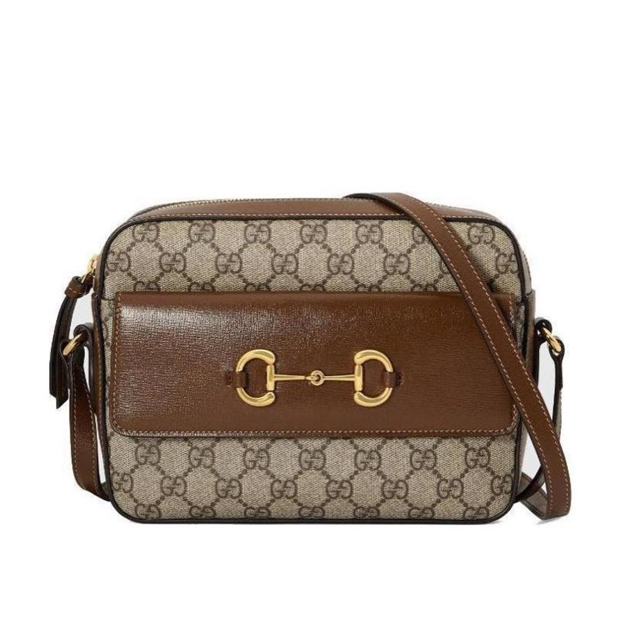 Gucci 女士 馬銜扣1955系列小號肩背包均碼碼小號、22.5 X 6.5 X 17 CM-0