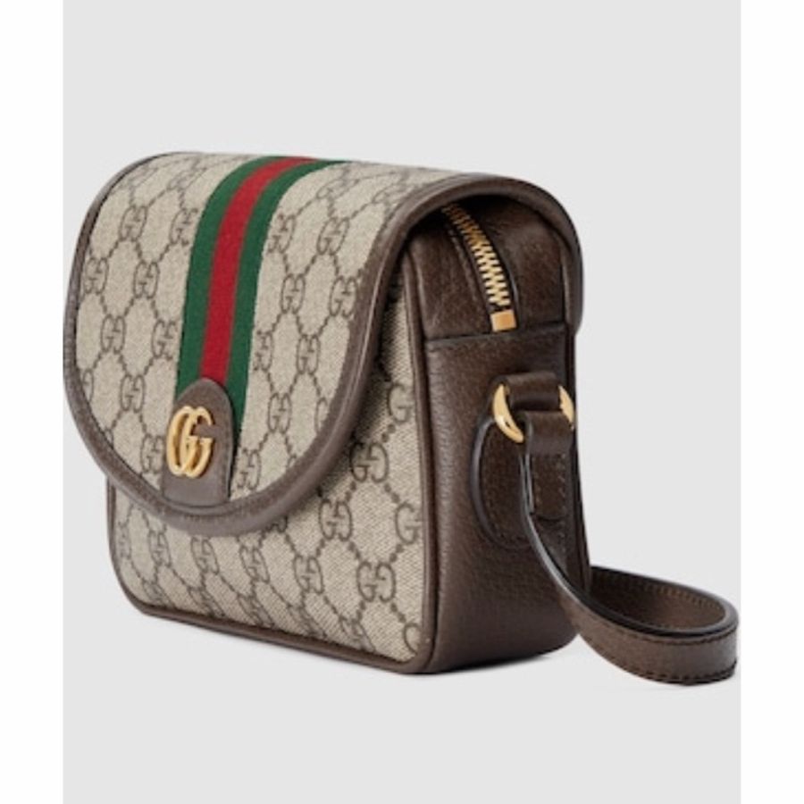 Gucci 女士 OPHIDIA GG 迷你單肩包均碼碼MINI、19cm*5cm*13cm-1