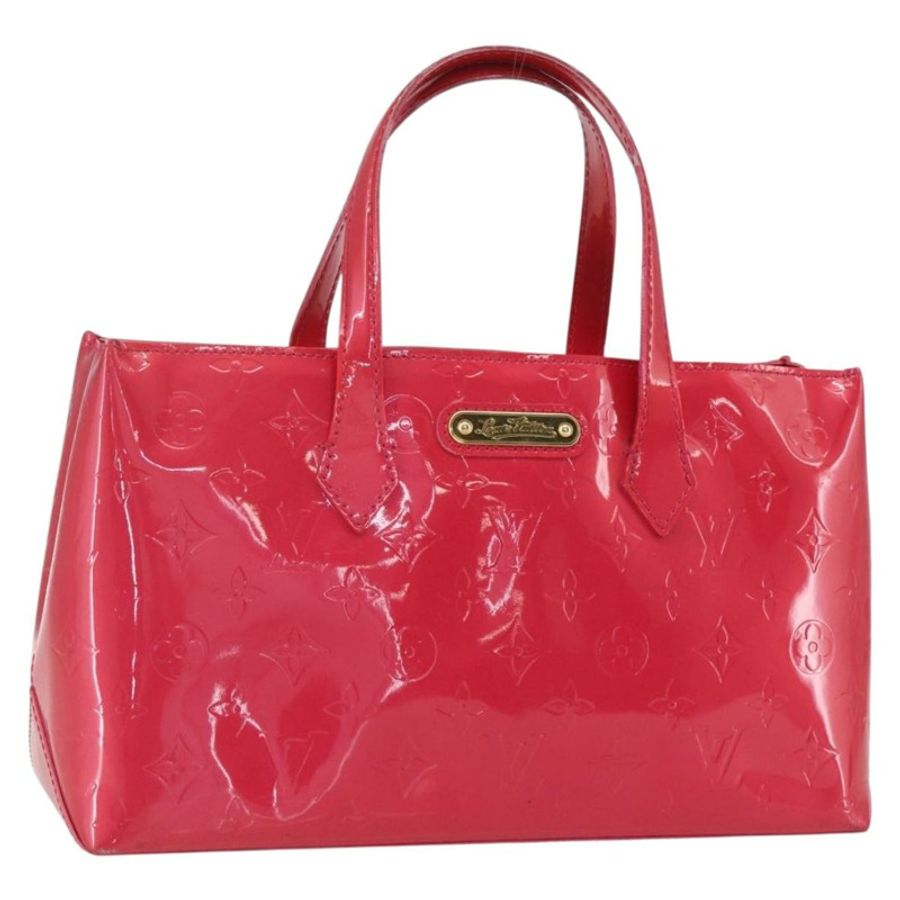 【日本直送】路易威登 Monogram Vernis Wilshire PM 手提包 玫瑰粉 M93643 正品 ki6328-0