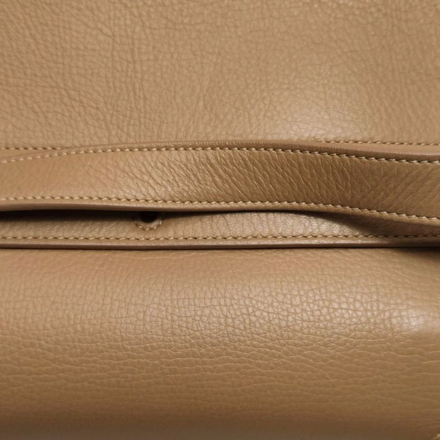 Saint Laurent MuseTwo牛皮帆布純色金屬扣斜挎包單肩包-18