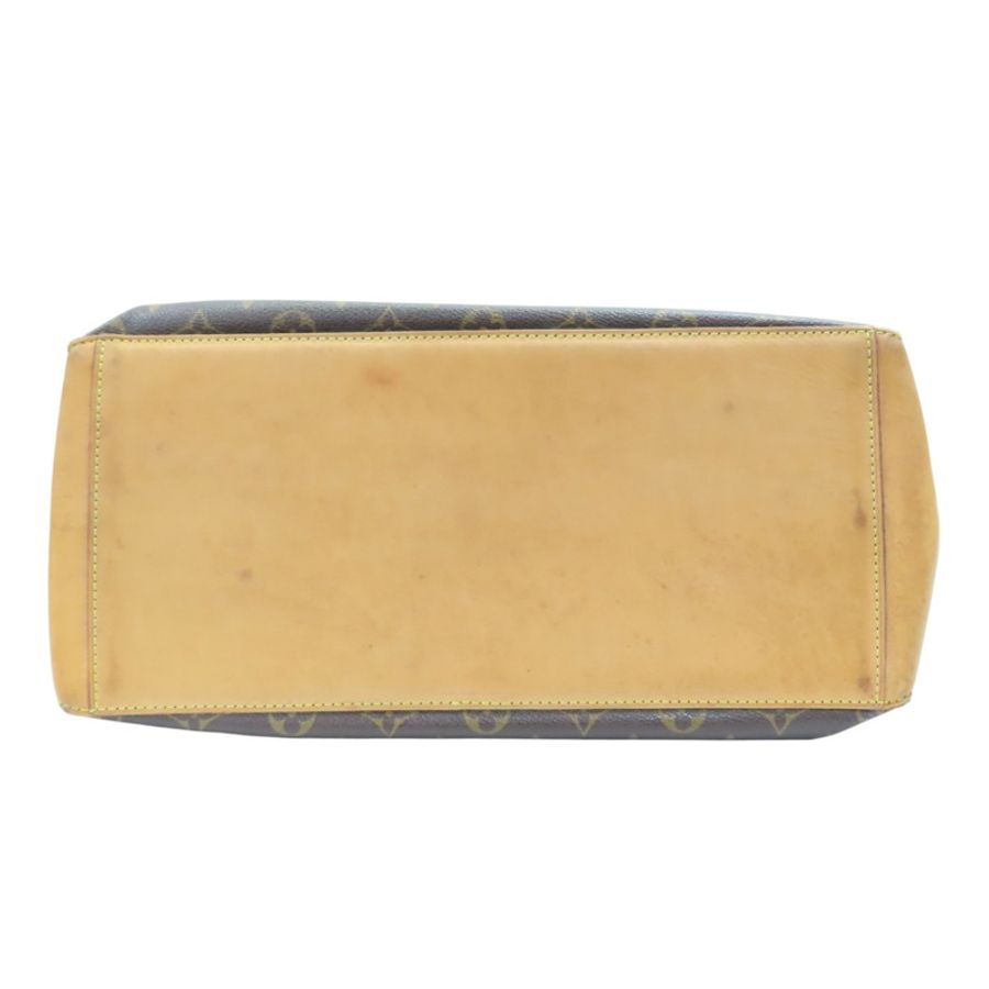 棕色 原花帆布 Cabas Mezzo 肩背包 【LOUIS VUITTON LV 路易威登】 M51151-3